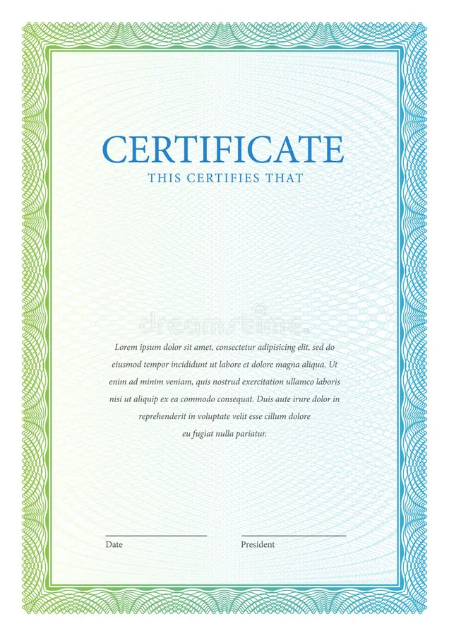 Certificate 3